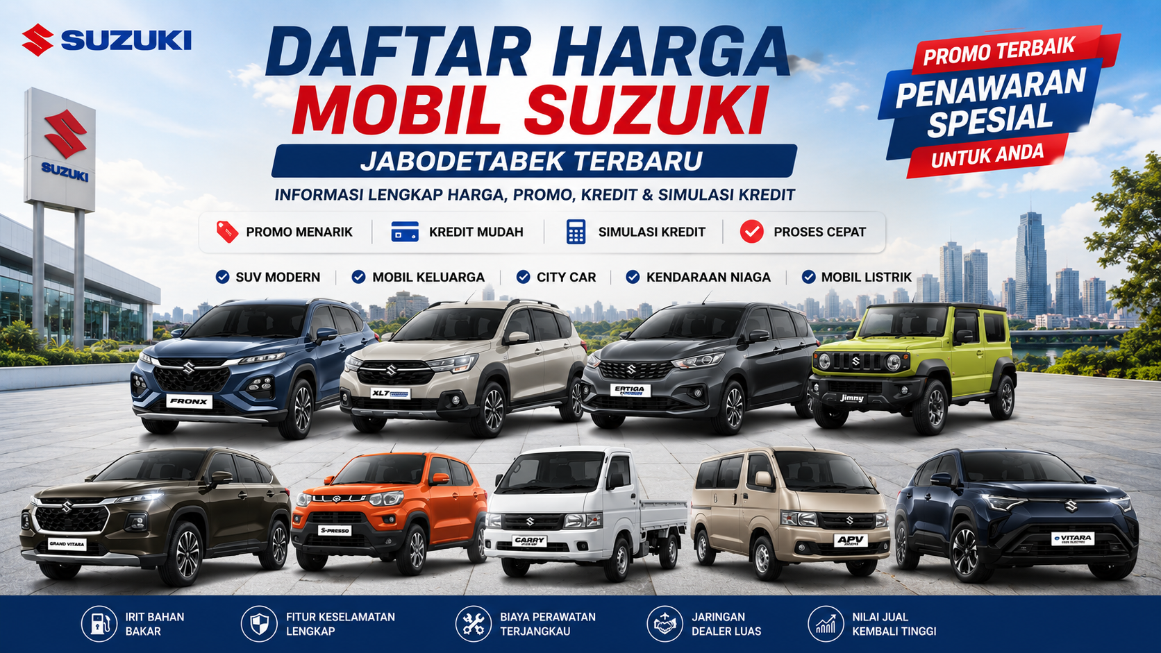 Daftar Harga Mobil Suzuki Jabodetabek