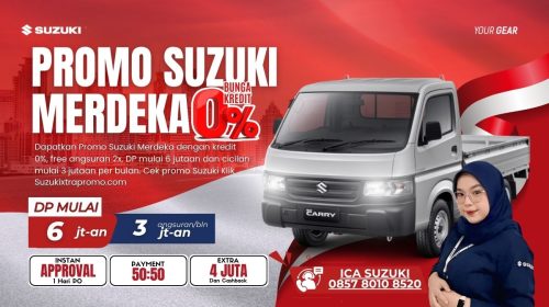 Promo Suzuki Merdeka Carry Pickup DP 6 Juta Cicilan 3 Juta/Bulan Kredit 0%